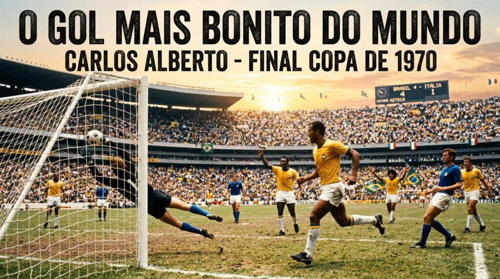 Gol de Carlos Alberto - Copa do Mundo 1970